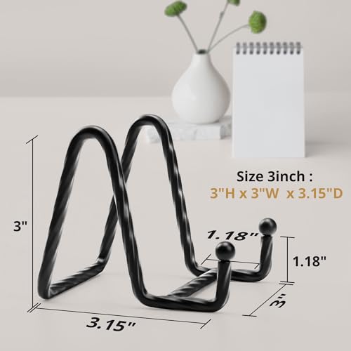 Picture Stands for Display 3 Pack 3 Inch Plate Stands for Display - Black Metal Decorative Plate Stand, Plate Holder Display Stand, Picture Frame Stand, Plate Display Stands for Picture Stand - color: Black, size: 3 inch(3 pack)