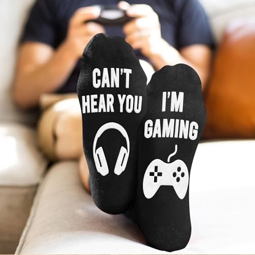 Gamers Gifts for Men, Boys - Gifts for Gamers - Gaming Socks, Stocking Stuffers for Men, Boyfriend, Son Gaming Novelty Socks - color: Gaming01