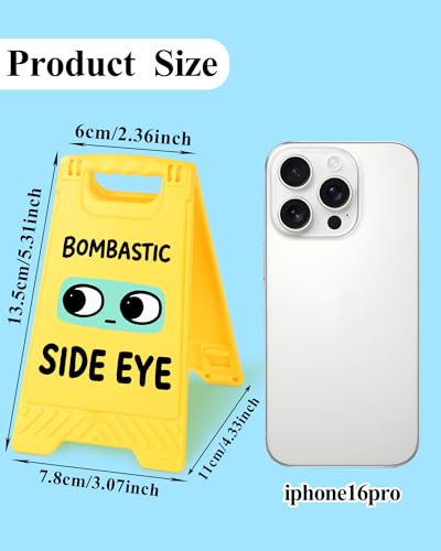 Funny Desk Shelf Decor, Bombastic Side Eye Mini Desk Sign | Bombastic Side Eye Sign, Funny Shelf Sign, Home Office Decor, Mini Desk Sign - style: Bombastic Side Eye