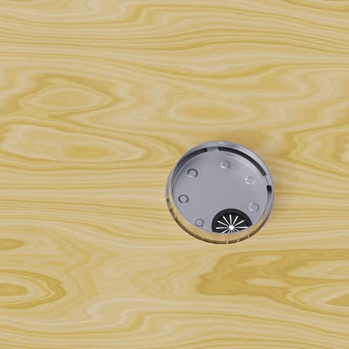 Desk Grommet 3-1/8 Inch 80mm, Zinc Alloy Computer Desk Wire Hole Cover, Office Desktop Cord Cable Hole Metal Ring, Bright Silver - size: 3-1/8" Bright Silver