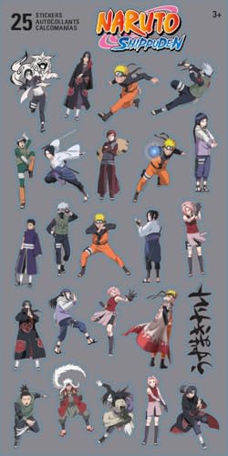 Naruto Posters for Room Decor - 12 Pc Bundle for Kids Teens Adults | 8.5" x 11" Shippuden Anime Wall Art Posters Set Plus Stickers - Naruto Decorations for Bedroom, Party Decor