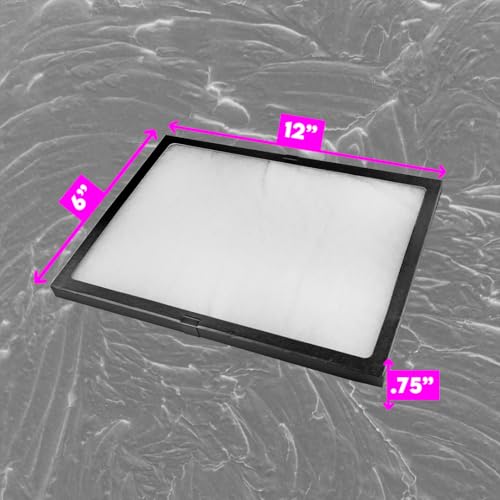 SE Glass Top Display Box - JT9212 - size: 16” x 12” x ¾"