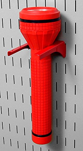 Wall Control 2in Handle Bracket Slotted Metal Pegboard Hook Pegboard and Slotted Tool Board - Red - color: Red