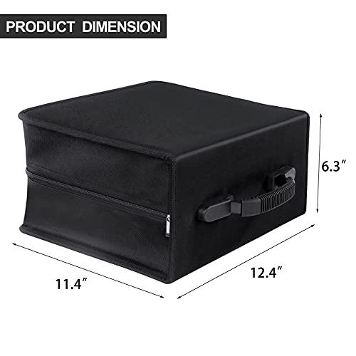 Siveit CD/DVD Binder, CD DVD Case Holder Binder 400 Capacity CD/DVD Wallet Storage Booklet Album Box (White binder, Black) - color: Black, size: White binder