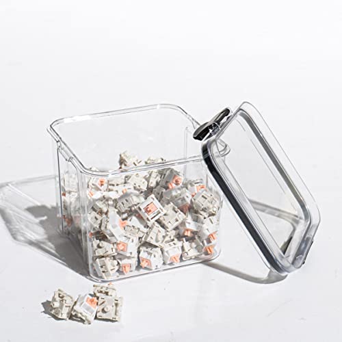 Gliging Switch Storage Mechanical Keyboard Switch Can Keycaps Sealed Can Storage Bottle Display Can Keycap Storage Box - size: Big