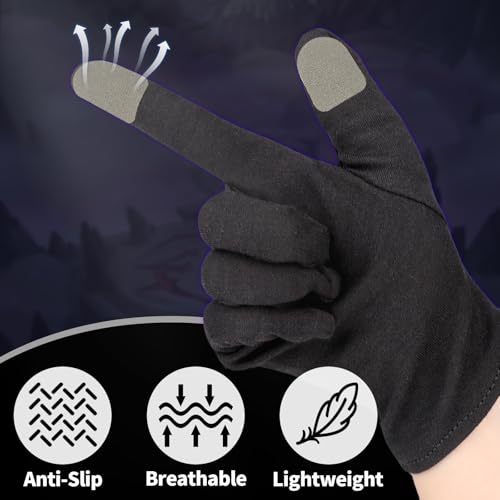 Ultra-Thin Touch Screen Stickers for Gloves, Motorcycle Gloves Touchscreen Stickers, Sensitive Mobile Gaming Accessories for PUBG Call of Duty Mobile Legends, Pack of 10 - size: Pack of 10
