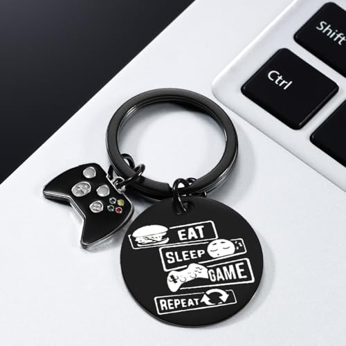 Gaming Gifts Video Game Player Keychain for Game Lover Man Woman Boyfriend Husband Birthday Christmas - color: Double Sided