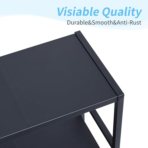 2-Tier Expandable Metal Storage Shelves, 150LBS Heavy Duty Shelving Units and Storage,Adjustable Utility Organization and Storage Shelf Rack For Kitchen Garage Laundry Bathroom Pantry Warehouse - size: 2 Tier:11.8"D x 28.3"W x 30.9"H
