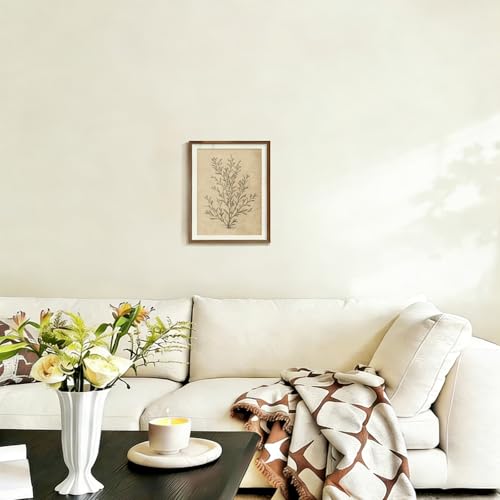 uniro Vintage Wall Art Prints, Retro Neutral Botanical Sketch Canvas Art Prints Painting, Antique Floral Wall Art Picture, Farmhouse Wall Decor Flower Drawing for Bedroom, Dining Desktop, Cottagecore Wall Decor, - (8" x 10"-UNFRAMED) - color: Neutral Bota