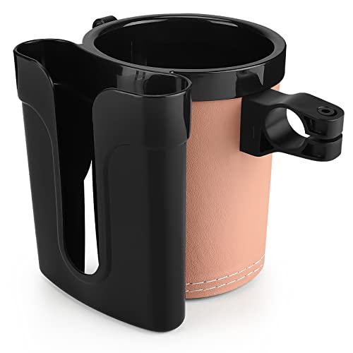 Accmor 3-in-1 Bike Cup Holder with Cell Phone Keys Holder, Bike Water Bottle Holders, Universal Bar Drink Cup Can Holder for Bicycles, Motorcycles, Scooters, Black Beige - color: Black Beige