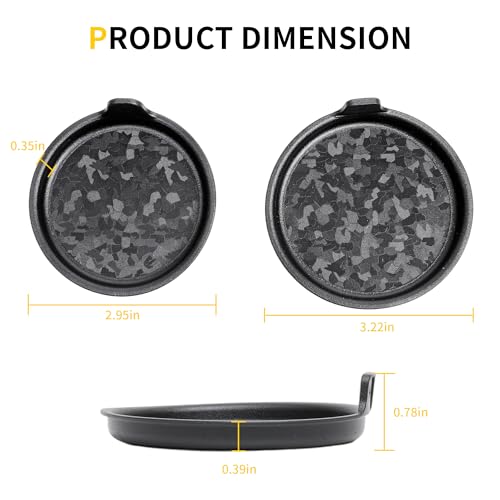 Cup Holder Inserts Coaster Compatible with 2012-2017 Jeep Wrangler JK 2/4 Door Accessories, Center Console Cupholder Pad, Non-Slip Drink Liner, Original Design, TPE, 2-Pcs Front Only - size: 2 Pack for JK Front