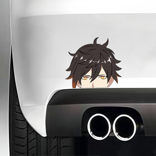 Genshin Impact Decal Stickers for Cars Laptop Skateboard Wall Decor UV Resistant (Zhongli) - color: Zhongli