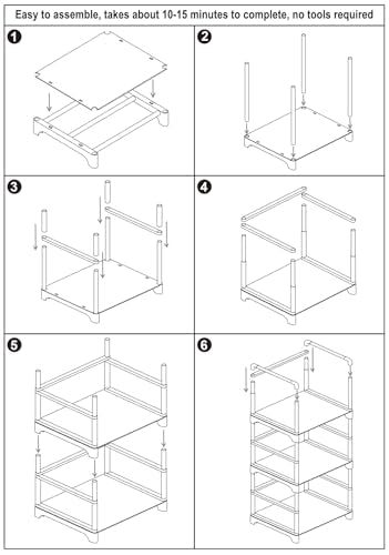 FIDUCIAL HOME 3 Tiers Small Bookshelf White Open Short Book Shelf | Narrow Skinny Slim Thin Small Spaces for Space Saving, Easy to Assemble, 12"L x 10"W x 33.6"H - size: 3 Tier