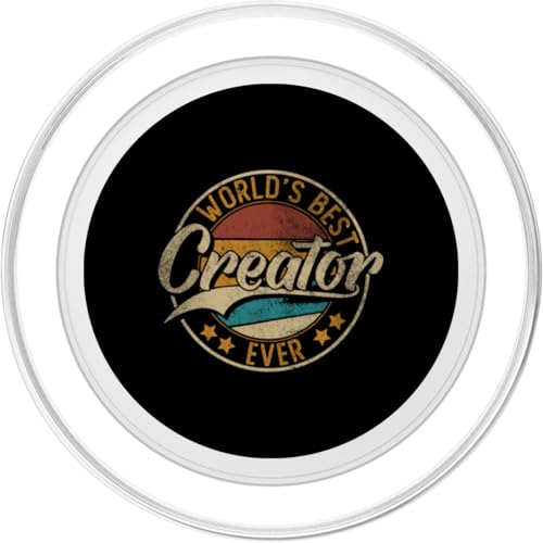 Worlds Best Creator | Vlogger Influencer | Blogger PopSockets PopGrip for MagSafe - style: Magnetic PopGrip