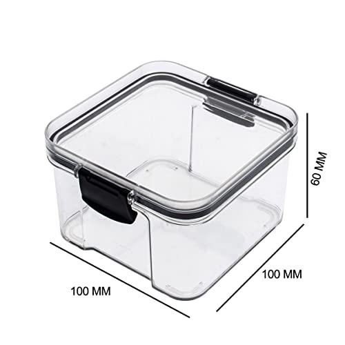 3 pcs Keyboard Switch Container, Switches Storage Box, Keycaps Container, Mechanical Keyboard Switches Can Transparent Plastic Sealed - color: 460ml-3pcs