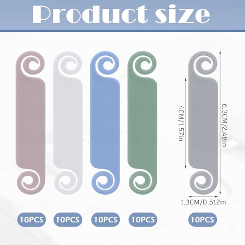Honoson 50 Pieces Cable Tags Cable Management Labels Multicolor Labels Cord Identification Tags for USB Computer Phone Charger (Subtle Colors) - color: Subtle Colors