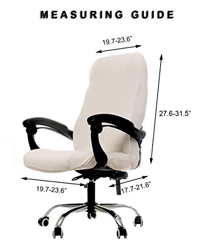 WOMACO Office Chair Covers, Stretch Computer Chair Cover with Armrest Covers, Universal Boss Chair Covers Modern Simplism Style High Back Chair Slipcover (Simple Love, Large) - color: 2-purple