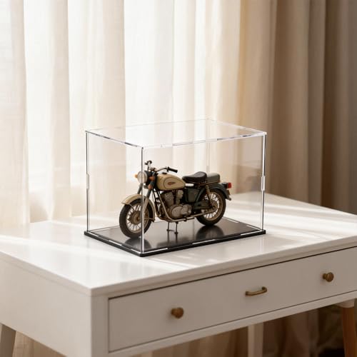 Acrylic Display Case Clear Collectible Display Box for Miniture House, Dustproof Acrylic Showcase, Easy Self Assembly Storage Cases for Action Figures and Art Figurine, 10 x 8 x 9 inch - size: 10 x 8 x 9 inch