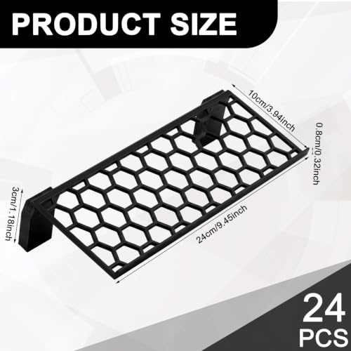 Yalikop 24 Pcs Trading Card Risers for Display Case Acrylic Modular Display Risers for Cardshow Vendor Sport Card Board Game (Detachable Hollow) - style: Detachable Hollow