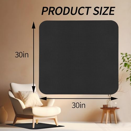 Recliner Pads for Hardwood Floors,Non Slip Recliner Grippers,Under Recliner Floor Protectors,Furniture Pads to Prevent Sliding,Non Slip Furniture Rail Pad for Recliners,Swivel Chairs Black - size: 1PCS-Square-Black-30"x30"