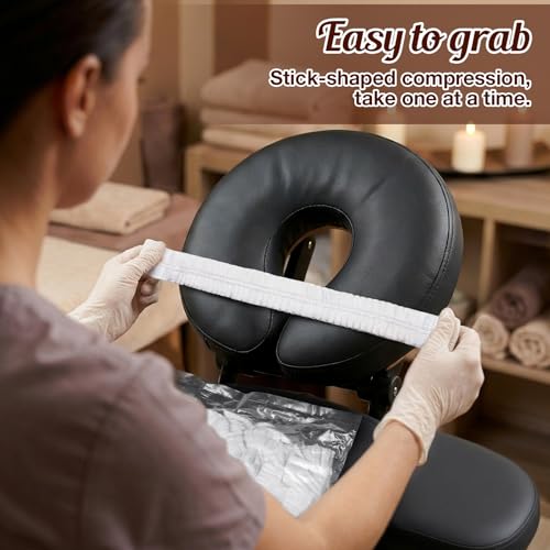 100PCS Disposable Face Cradle Covers, Universal Size Face Rest Covers for Massage Table, Ultra Soft Non-Woven Massage Table Headrest Cover Disposable Fitted Headrest Cradle Cover for Chairs
