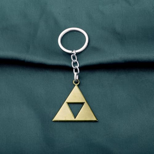 PLITI Video Game Inspired Gift Video Game Lover Gift Triangle Symbol Keychain For Gamer - color: Triangle Ky