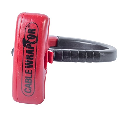 Gardner Bender CW-T1RR50 Small Cable Wraptor, 1½Inch. Diameter, Trigger Release, Reusable, Secures Cable, Wire, Tubes, Hoses & Household Goods, Black & Red - size: Small (1 Count)