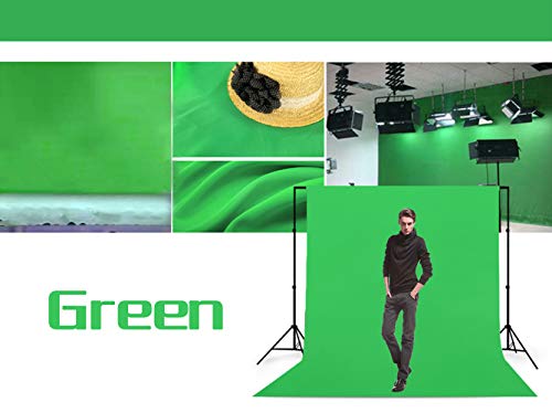Green Screen Key Backdrop, Polyester, 5X7 FT, Photography Background, Machine Washable, Green, LY166 | Versatile Studio Photo Backgrounds, Easy to Install, for Portraits Shooting, Party Decor, Live Streaming, Video Recording - color: Green, size: 5X7 FT