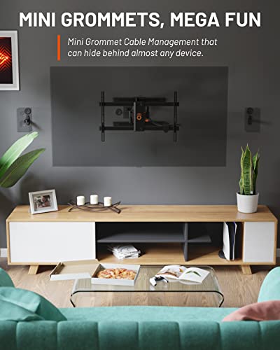 ECHOGEAR TV Cord Hider - 2.5" Mini in Wall Cable Management Kit Cord Concealer for Wall Mounted TVs - Easy 3-Step Install w/Locking Winged Grommets for Secure Fit - Black - color: Black