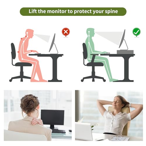 gianotter Desk Organizers and Accessories, Monitor Stand with Drawer and 2 Pen Holder, Purple Desk Accessories, Computer Stand Suitable for Offices and Dormitories (Purple) - color: Purple-Ventilated