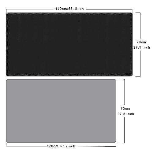 Mydours 55"x28" Extra Large Desk Mat - Full Desk Blotter Pad, Desktop Computer Desk Mat, Waterproof Desk Protector Mat, Large Mouse Pad for Desk for Writing, Workspace, Home and Office (Black) - color: Black, size: 55.1" x 27.6"