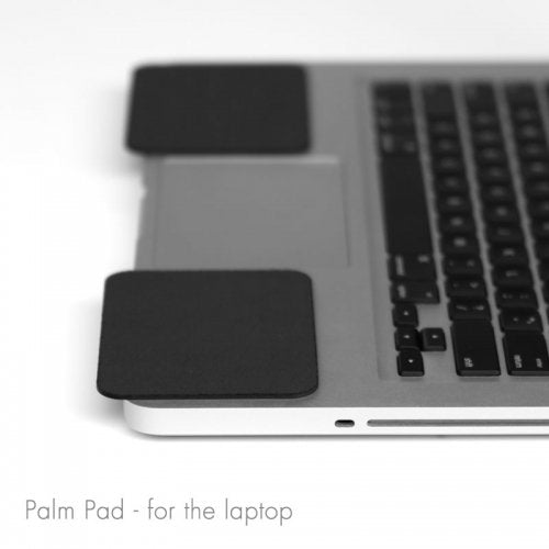 GRIFITI Large Slim Palm Pads Notebook Wrist Rest with Tacky Silicone Reposition Ergonomic Carpal Tunnel Resting Support for Computer MacBook & Laptop Keyboard Typing Pad (2 Large 3.9 x 3.1 inches) - size: Slim Large
