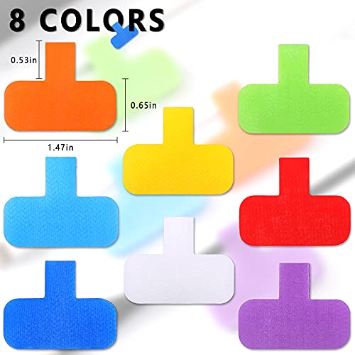 Outus 50 Pcs Cable Labels Multi Color with Writable Surface Reusable Waterproof Durable Wire Labels Tags 8-Color for Cord Identification Industrial Cable Management(Classic Style) - style: Classic Style