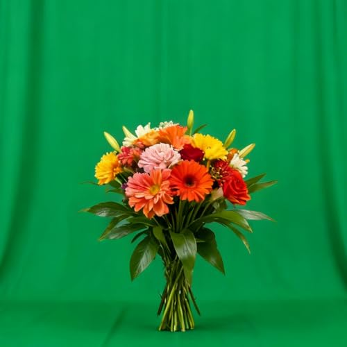 Green Screen Backdrop 10x7ft Photo Backdrop Chromakey Muslin Portrait Green Backdrop for PS Keying/Video Creation/Studio Portrait Shoots - color: Green, size: 10x7ft