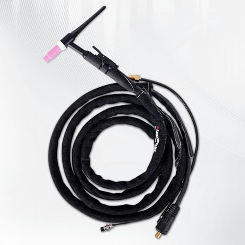 ARCCAPTAIN TIG Welding Torch Cable Cover, MIG Plasma Tig Torch Cover Resistant Leather with Zipper 3.7M (12FT) Length - size: 12 FT(3.7M)