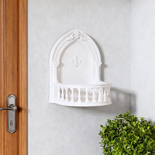 OULIGET Acrylic Mini Floating Shelf,European Court Style Wall Mount Bracket,Dollhouse Décor Accessories,Mounted Storage for Doll Pop Figures Camera Plants Pictures