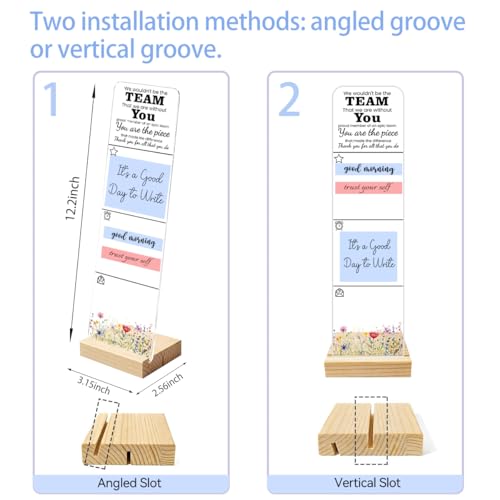 Sticky Note Holder Acrylic Monitor Memo Board Desk Organizers and Accessories Desk Decor Post It Note Holder with 200Pcs Sticky Notes Team Thank You Employee Appreciation Desk Sign - color: Member