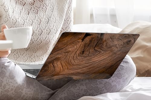 DONGKE Compatible with MacBook Pro 13 inch Case 2024 2023-2020 Release A2338 M2/M1 A2251 A2289 with Retina Display & Touch ID, Plastic Hard Shell & Keyboard Cover & Screen Film - Wood Grain - color: Wood Grain X349