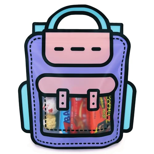 20 Pack Goodie Bags for Kids Birthday Party Supplies - Bulk Gift Bag for Favors, Food, and Candy with Resealable Ziplock Seal (Purple/Large) - color: Purple/Large