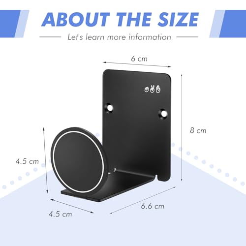HL127 Headphone Holder Hanger for Desk, Include Adhesive Strips/Screw, Universal Headset Stand for PS4/PS5/Xbox/PC/Mac/Headphones Game Controller Hanger - style: Circle