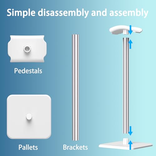 Headphone Stand - Headset Stand with Aluminum Hanger, Headphone Holder for AirPods Max, Sony, Bose, Beats and More (White) - color: White