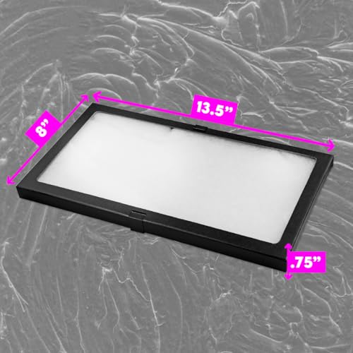 SE Glass Top Display Box - JT9214 - size: 14-½” x 8” x ¾"