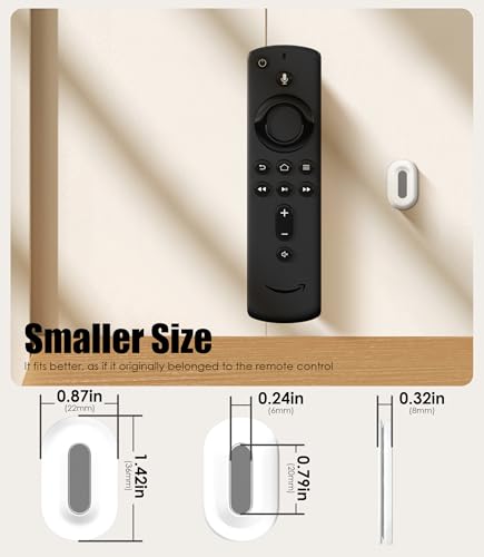 6 Pack Magnetic Remote Control Holder Wall Mount, 2025 Upgraded Smaller & Stronger Magnetic Silicone Remote Control Organizer TV Remote Charger Holder Caddy Back of TV (White) - color: White, size: 6 Pack