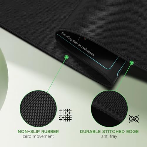 JIKIOU Stock Market Invest Day Trader Trading Mouse Pad with Stitched Edges | XXX-Large, Durable & Non-slip, Clear Chart Patterns Cheat Sheet Print, Easy to Use and Save the Effort of Looking up - size: 47.3L x 16.9W inches