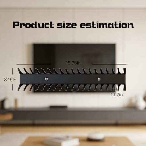 4-Pack Video Game Storage Wall Mount, Video Game Holder, Metal Wall-Mounted Case Holder for DVD/CD, Xbox, PS, Switch, Holds up to 72,Suitable for Offices and Bedrooms