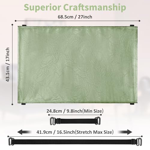 Recliner Headrest Protector-Faux Leather Headrest Covers for Recliners,Recliner Headrest Cover with Elastic Straps,Chair Headrest Covers for Recliners Protector 17 x 27 in(Mint Green) - color: Mint Green