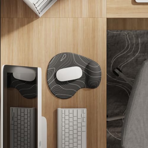 Office Mousepad with Gel Wrist Support - Ergonomic Gaming Desktop Mouse Pad Wrist Rest - Design Gamepad Mat Rubber Base for Laptop Computer -Silicone Non-Slip Special-Textured Surface (15DigitalT) - color: 15DigitalT