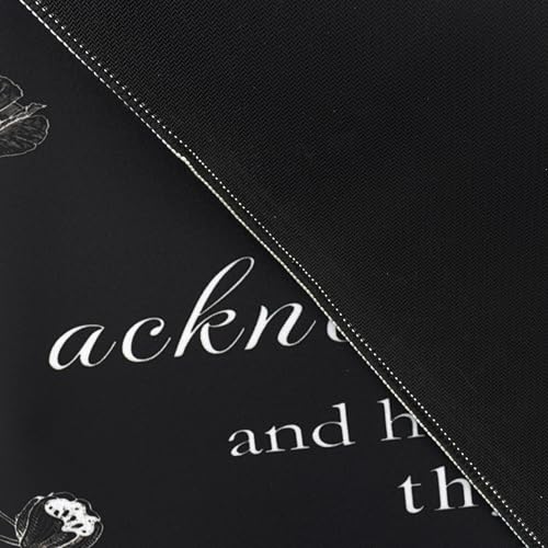 EOBTAIN Black and White Large Mouse Pad Bible Verse Keyboard Mat 31.5x15.7 Inch Scripture XXL Thin and Big Extended Desk Mat Smooth Non-Slip Rubber Mousepad Relaxing Spiritual Desk Accessories - color: Black