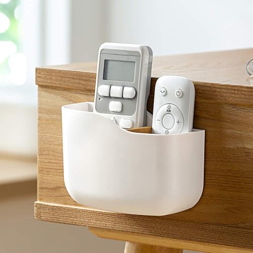 Poeland Remote Control Holder Wall Mounted Universal TV Remote Organizer Caddy Box