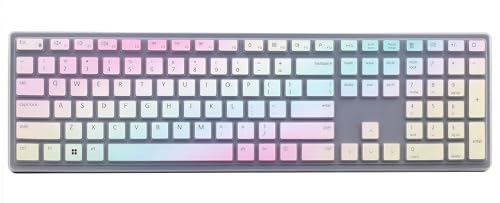 Silicone Keyboard Skin Cover Compatible for Dell Wireless Bluetooth Keyboard KM7321W, Dell Pro Keyboard KB500 KB700 & KM5221W (Colorful) - color: Red